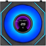 Lian Li UNI FAN SL-INF LCD FLEX 120 Wireless RGB case fans Zwart, 3 stuks, 120 x 124 x 28 mm, PWM