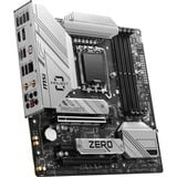 MSI B760M PROJECT ZERO socket 1700 moederbord RAID, 2.5Gb-LAN, Wi-Fi 6E, BT, Sound, µATX