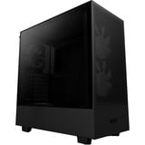 NZXT H5 Flow RGB All Black midi tower behuizing Zwart (mat) | 1x USB-A | 1x USB-C | RGB | Window