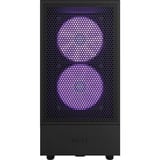 NZXT H5 Flow RGB All Black midi tower behuizing Zwart (mat) | 1x USB-A | 1x USB-C | RGB | Window