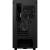 NZXT H5 Flow RGB All Black midi tower behuizing Zwart (mat) | 1x USB-A | 1x USB-C | RGB | Window