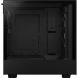 NZXT H5 Flow RGB All Black midi tower behuizing Zwart (mat) | 1x USB-A | 1x USB-C | RGB | Window