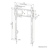 Neomounts WL30-750BL18P vlakke portrait wandsteun bevestiging Zwart