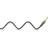 goobay Plus 3,5 mm stereo jack naar 3,5 mm stereo jack 90° kabel Zwart/zilver, 0,5 meter