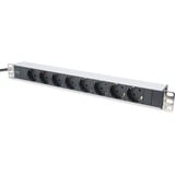 Digitus DN-95401 stekkerdoos Zwart/aluminium