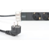 Digitus DN-95401 stekkerdoos Zwart/aluminium