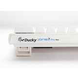 Ducky One 2 Pro Mini, gaming toetsenbord Wit, BE Lay-out, Cherry MX2A Red, RGB leds, 60%, ABS