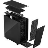 Fractal Design Meshify 2 Compact Dark Tempered Glass midi tower behuizing Zwart | 2x USB-A | 1x USB-C | Tempered Glass