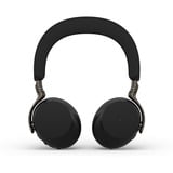 Jabra Evolve3 75 on-ear headset Zwart, Microsoft Teams (MS), Link390 USB-C, Wireless Charger