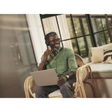 Jabra Evolve3 75 on-ear headset Zwart, Microsoft Teams (MS), Link390 USB-C, Wireless Charger