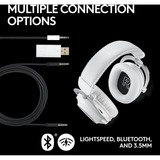 Logitech PRO X 2 LIGHTSPEED Wireless over-ear gaming headset Wit, Pc, PlayStation 5, PlayStation 4, Nintendo Switch
