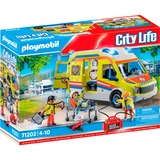 PLAYMOBIL City Life - Ambulance met licht en geluid Constructiespeelgoed 71202