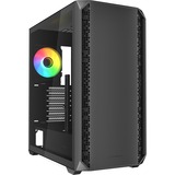 Sharkoon AK2 RGB midi tower behuizing Zwart | 2x USB-A | 1x USB-C | RGB | Tempered Glass