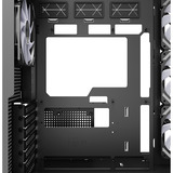 Sharkoon Steel Shark midi tower behuizing Zwart | 2x USB-A | 1x USB-C | RGB | Tempered Glass