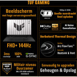 ASUS TUF Gaming A18 (FA808UH-S8007W) 18"  gaming laptop Grijs | Ryzen 7 260 | RTX 5050 | 16 GB | 1 TB SSD | 144 Hz