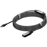 Club 3D USB 3.2 Gen1 actieve repeaterkabel Zwart, 10 meter