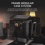 Corsair FRAME 4000D RS midi tower behuizing Zwart | 2x USB-A | 1x USB-C | Tempered Glass