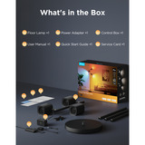 Govee Tree Floor Lamp Zwart, 2.4GHz wifi + Bluetooth