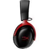 HyperX Cloud III Wireless over-ear gaming headset Zwart/rood, Pc, PlayStation 4, PlayStation 5