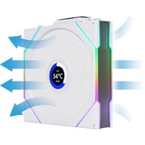Lian Li UNI FAN TL 120 LCD Wireless Reverse Blade RGB case fan Wit, 120 x 124 x 28 mm, PWM, 1x 9-pin USB