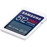 Samsung PRO Ultimate 512 GB SDXC geheugenkaart Wit/blauw, UHS-I U3, Class 3, V30, Incl. kaartlezer