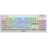 Sharkoon SKILLER SGK3, gaming toetsenbord Wit, US lay-out, Kailh Red, RGB leds