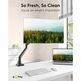 goobay Single Monitor Mount, 17 tot 32 inch monitorarm Zwart
