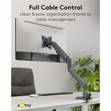 goobay Single Monitor Mount, 17 tot 32 inch monitorarm Zwart