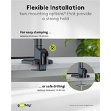 goobay Single Monitor Mount, 17 tot 32 inch monitorarm Zwart