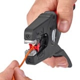 KNIPEX PreciStrip16 Automatische afstriptang Zwart/rood, geïntegreerde draadsnijder