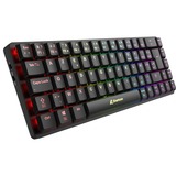 Sharkoon PureWriter W65, toetsenbord Zwart, BE Lay-out, Kailh Choc V2 Low Profile Brown, RGB leds