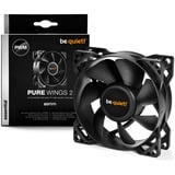 be quiet! Pure Wings 2 PWM 80mm case fan Zwart, 4-pin PWM fan-connector