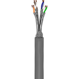 goobay Cat.6a netwerkkabel Grijs, 50 meter, S/FTP, RJ-45, Ruwe kabel