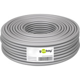 goobay Cat.6a netwerkkabel Grijs, 50 meter, S/FTP, RJ-45, Ruwe kabel