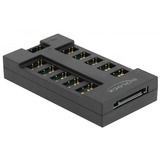 DeLOCK RGB-hub voor ARGB leds met 10 poorten Zwart