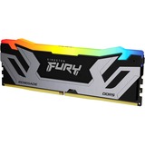 Kingston FURY 24 GB DDR5-8400 (1x 24 GB) werkgeheugen Zilver/zwart, KF584CU40RSA-24, Renegade Silver RGB, XMP 3.0