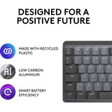Logitech MX Mechanical Mini toetsenbord Zwart, US-International lay-out (QWERTY), GL Tactile, 80% (TKL)	, Bluetooth