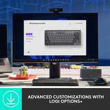 Logitech MX Mechanical Mini toetsenbord Zwart, US-International lay-out (QWERTY), GL Tactile, 80% (TKL)	, Bluetooth