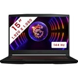 MSI Thin GF63 (12VE-015BE) 15.6"  gaming laptop Zwart | Core i5-12450H | RTX 4050 | 16 GB | 512 GB SSD | 144 Hz