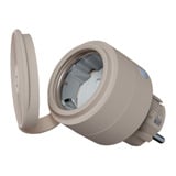 Shelly Wave Outdoor Plug S LR (EU) stekkerdoos Beige, Z-Wave