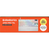 SteelSeries Apex Pro TKL Gen 3, gaming toetsenbord Wit, US lay-out, SteelSeries OmniPoint 3.0, RGB led
