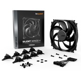 be quiet! Silent Wings 4 case fan Zwart, 140 x 140 x 25 mm