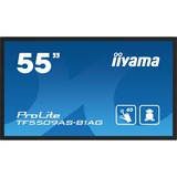 iiyama ProLite TF5539AS-B1AG 54.6" 4K Ultra HD Public Display Zwart, 2x HDMI, DisplayPort, 2x USB-A, USB-B, RJ-45