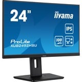 iiyama ProLite XUB2492HSU-B6 23.8" monitor Zwart, HDMI, DisplayPort, USB, Audio