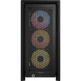 Corsair FRAME 4000D RS ARGB midi tower behuizing Zwart | 2x USB-A | 1x USB-C | RGB | Tempered Glass