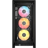 Corsair FRAME 4000D RS ARGB midi tower behuizing Zwart | 2x USB-A | 1x USB-C | RGB | Tempered Glass