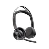 HP Poly Poly Voyager Focus 2 USB-C - Teams Certified on-ear headset Zwart, Incl. oplaadstatief