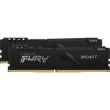 Kingston FURY 16 GB DDR4-3600 Kit werkgeheugen Zwart, KF436C17BBK2/16, Beast, XMP 2.0