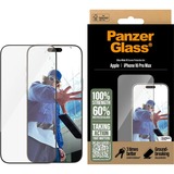 PanzerGlass iPhone 16 Pro Max - Ultra-Wide Fit beschermfolie Transparant/zwart