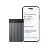 Plaud Note Pro dicteerapparaat Zwart, 64 GB, Bluetooth (BLE 5.4), Dual-band Wi-Fi (2.4GHz & 5GHz)